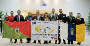 Santa Luca recoge en Bruselas el ttulo de Cuidad Europea del Deporte 2018